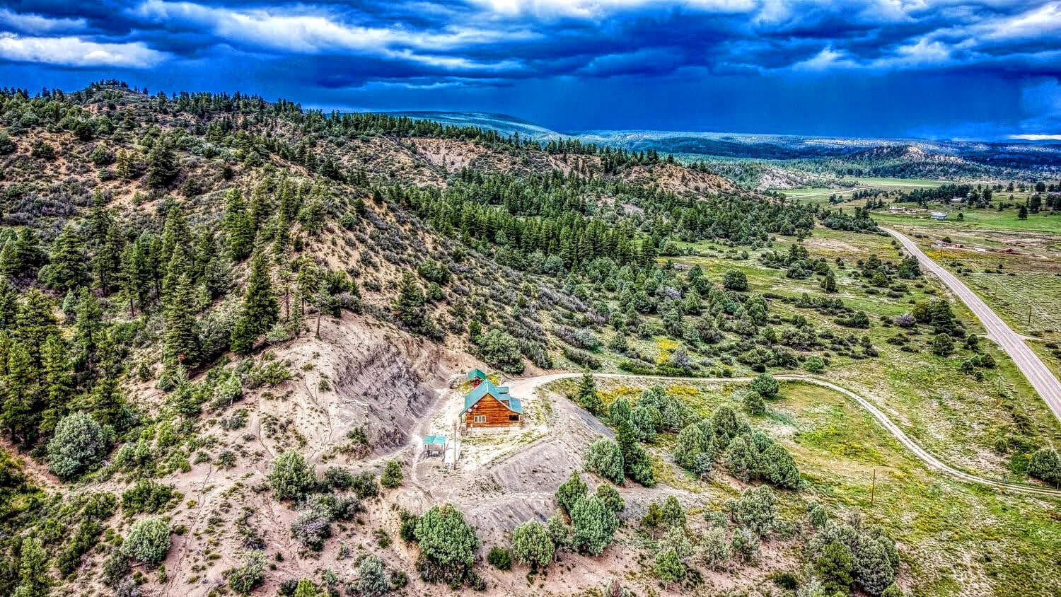 San Juan National Forest edge at the back property line